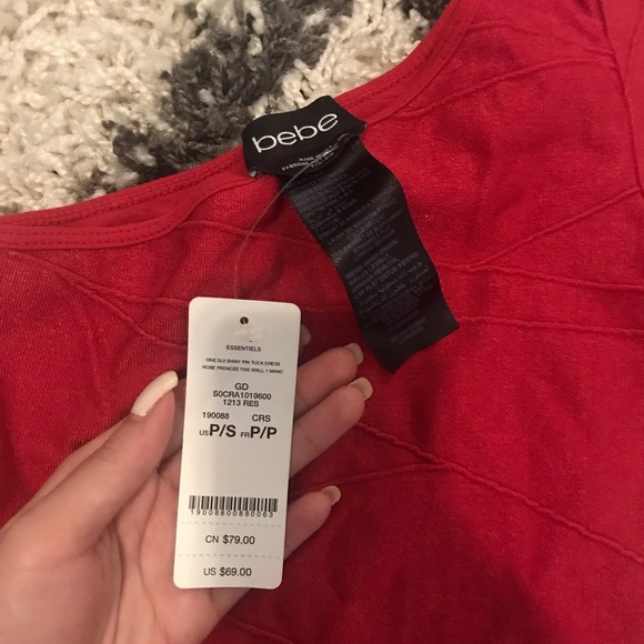 🎉🎉🎉 SOLD 🎉🎉🎉 NWT Bebe bodycon dress - Picture 3 of 3